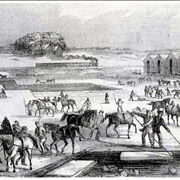 Picture Of Ice Harvesting In Massachusetts 1850s